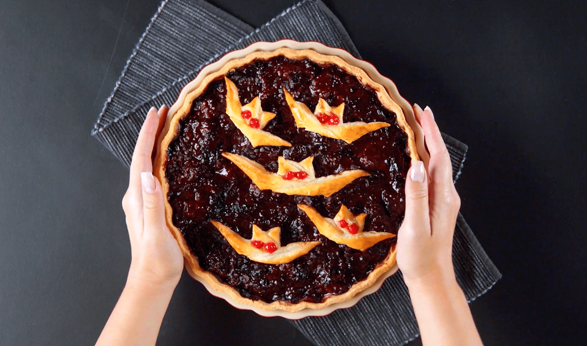 Halloween-Kuchen mit FledermÃ¤usen