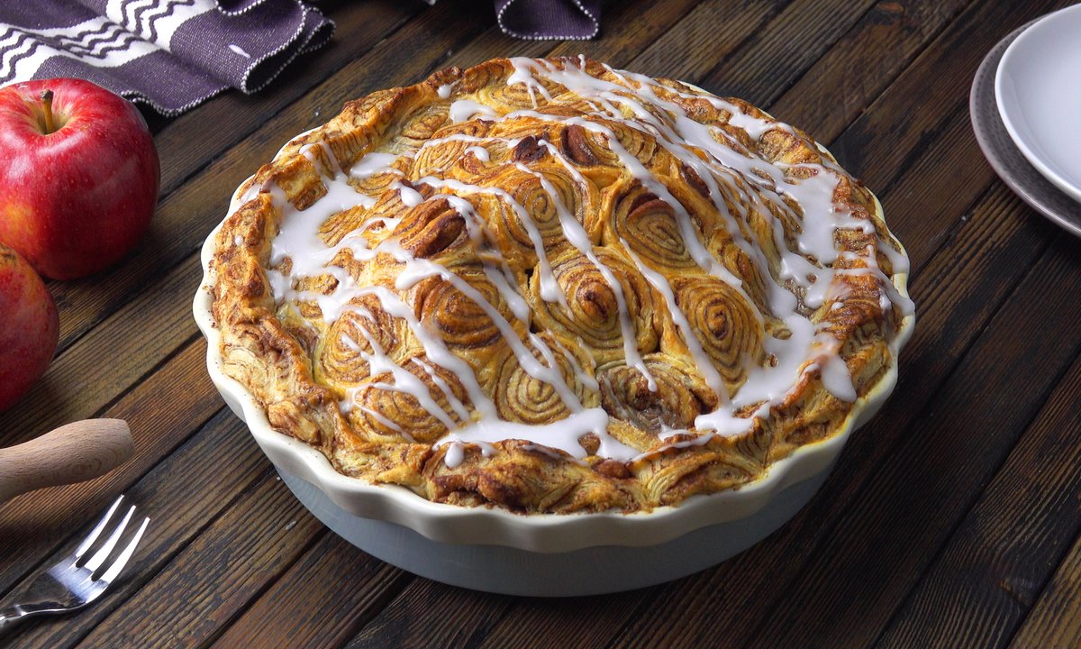Zimtschnecken-Apfelkuchen