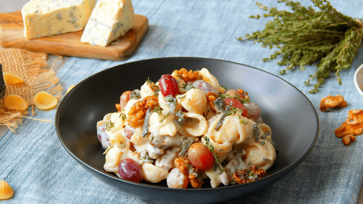 Fruchtig-cremige One-Pot-Orecchiette mit Bavaria blu â€“ Der WÃ¼rzige von Bergader