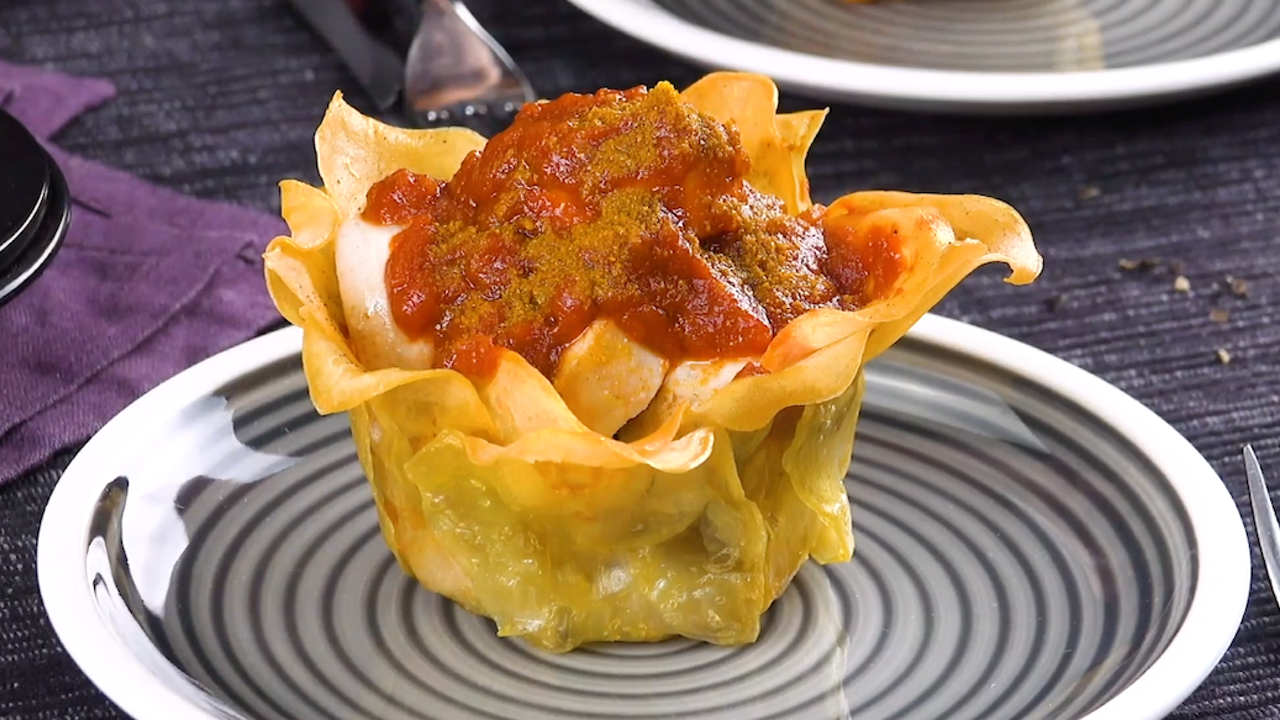 3 raffinierte Kartoffelrezepte: gefüllte Kartoffel-Körbchen ...
