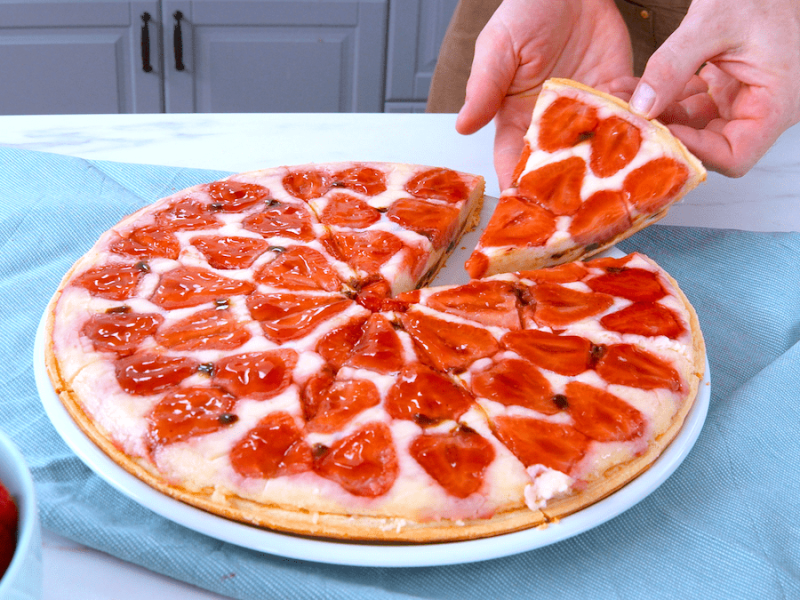 Erdbeerpizza