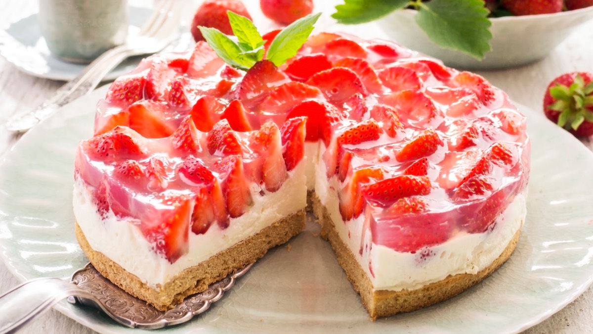 Klassische Erdbeertorte