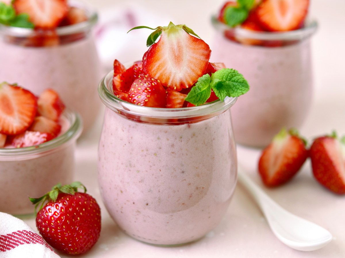 Erdbeermousse: leckeres Dessert in 20 Minuten