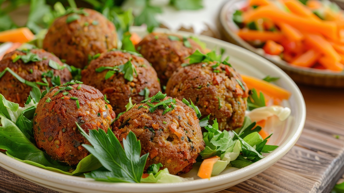 Zucchini-Falafeln mit Karotten