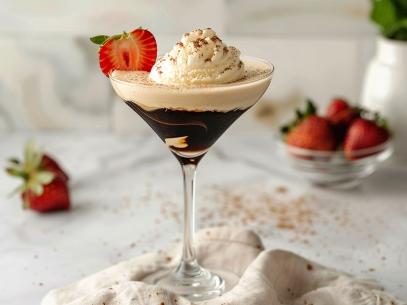 Neuer Lieblingscocktail im Sommer: Probiere den Affogato Espresso Martini mit Vanilleeis