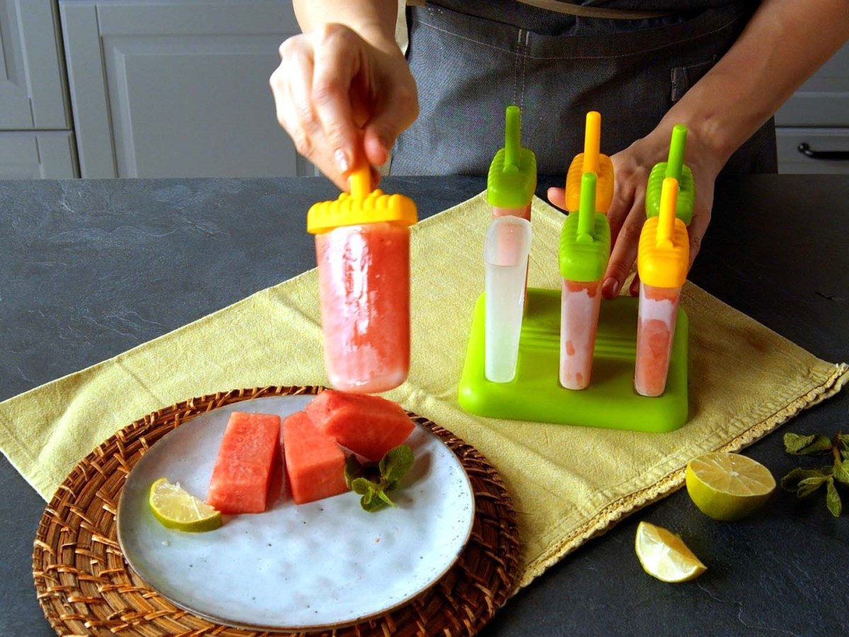 Selbst gemachtes Wassermelonen-Eis: ohne Zucker und aus nur 2 Zutaten
