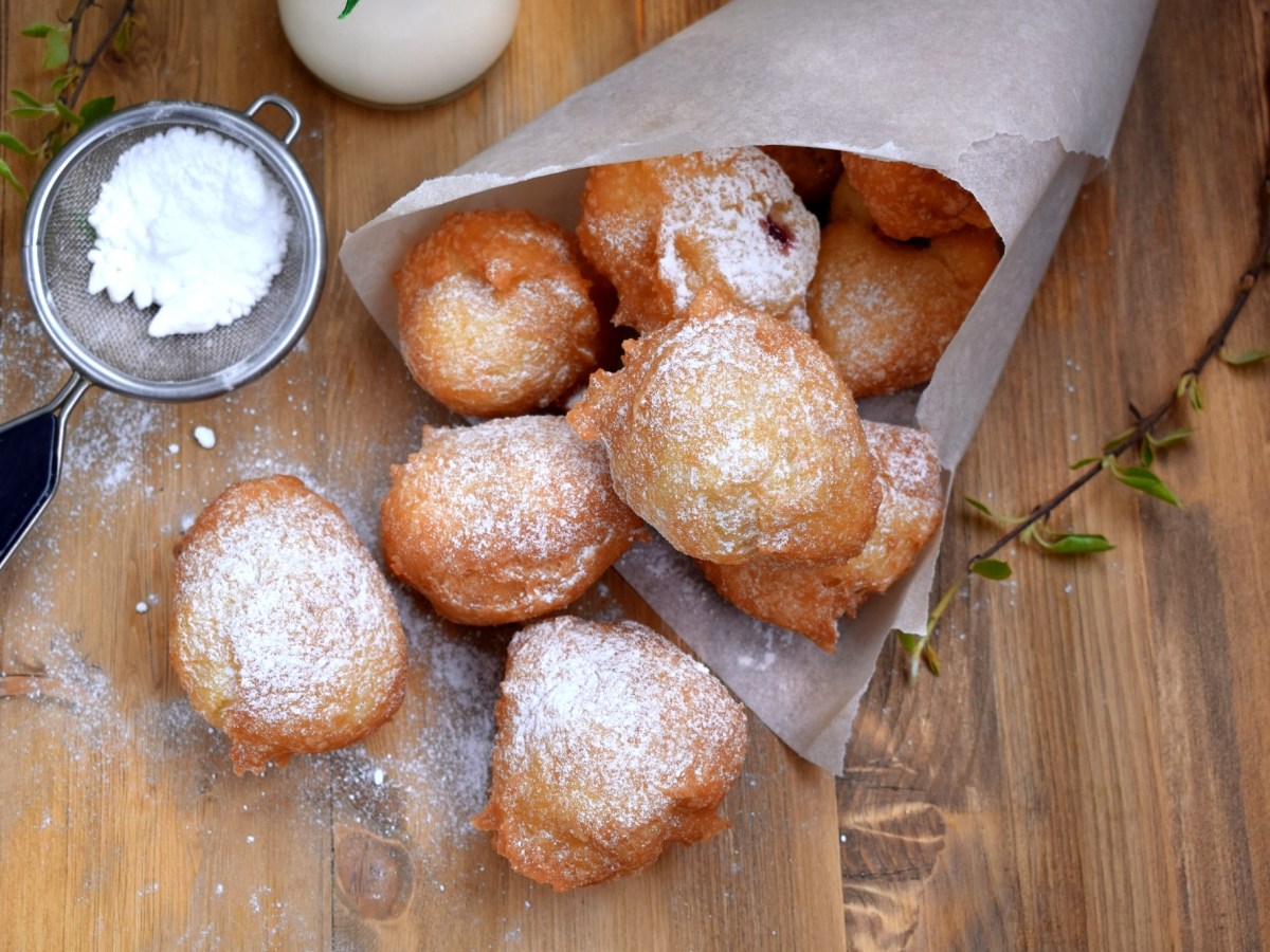 Berliner aus der HeiÃŸluftfritteuse: fluffig und ohne Fettbad