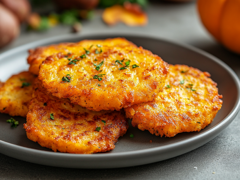 Teller mit KÃ¼rbisschnitzel