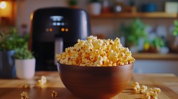 Schale Popcorn aus dem Airfryer