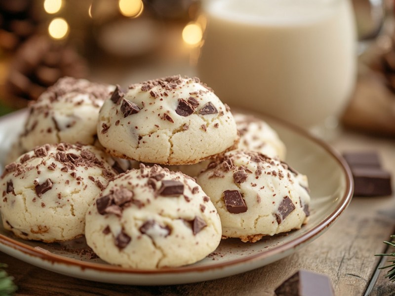 Teller mit EierlikÃ¶r-Cookies