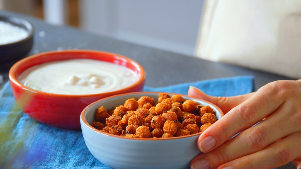 Snacke diese knusprigen Backofen-Kichererbsen