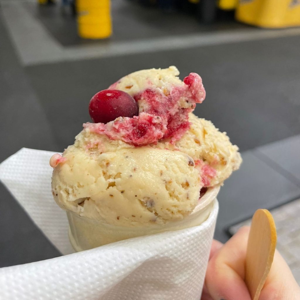 Schwarzbrot-Eis auf der Grünen Woche