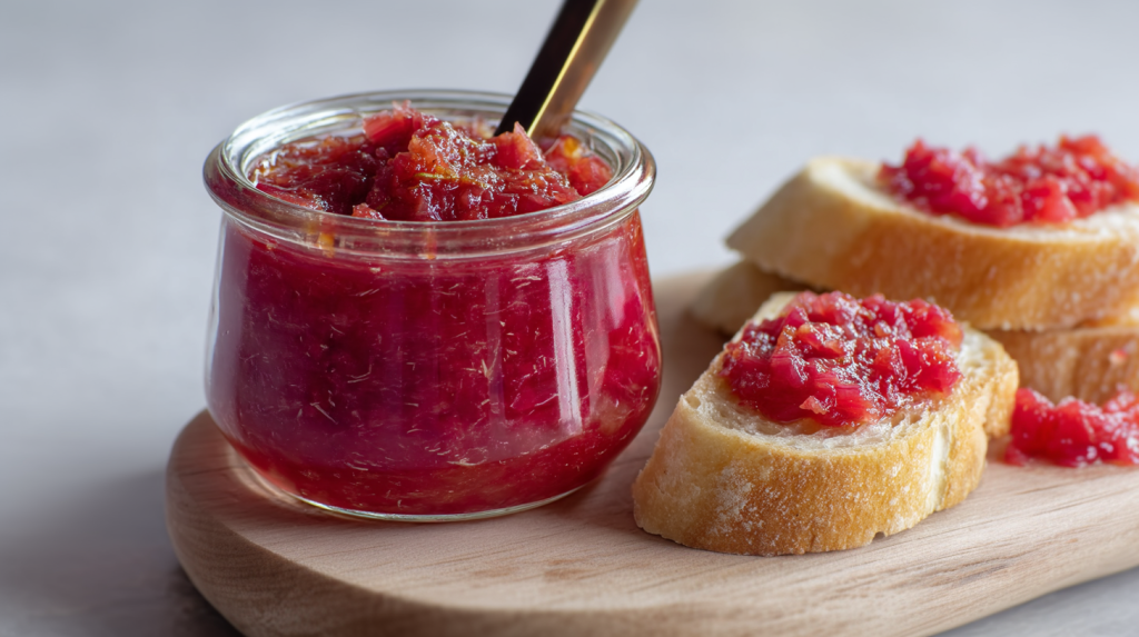 Zwiebel-Rhabarber-Marmelade