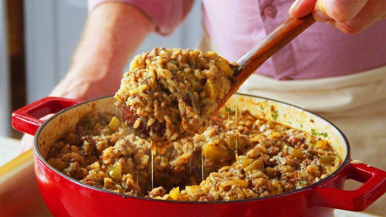 Cajun-Style-Dirty-Reis: der Geschmack Louisianas