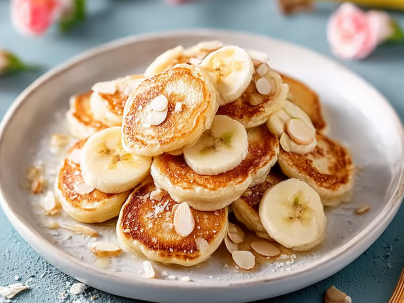 So niedlich und lecker: Mini-Bananen-Pancakes