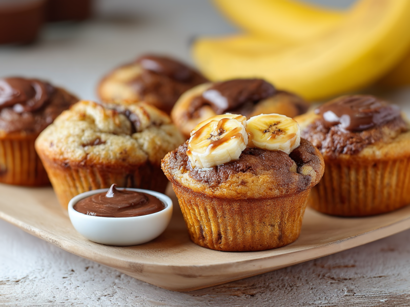 Schoko trifft Banane: Nutella-Bananen-Muffins zum Verlieben!