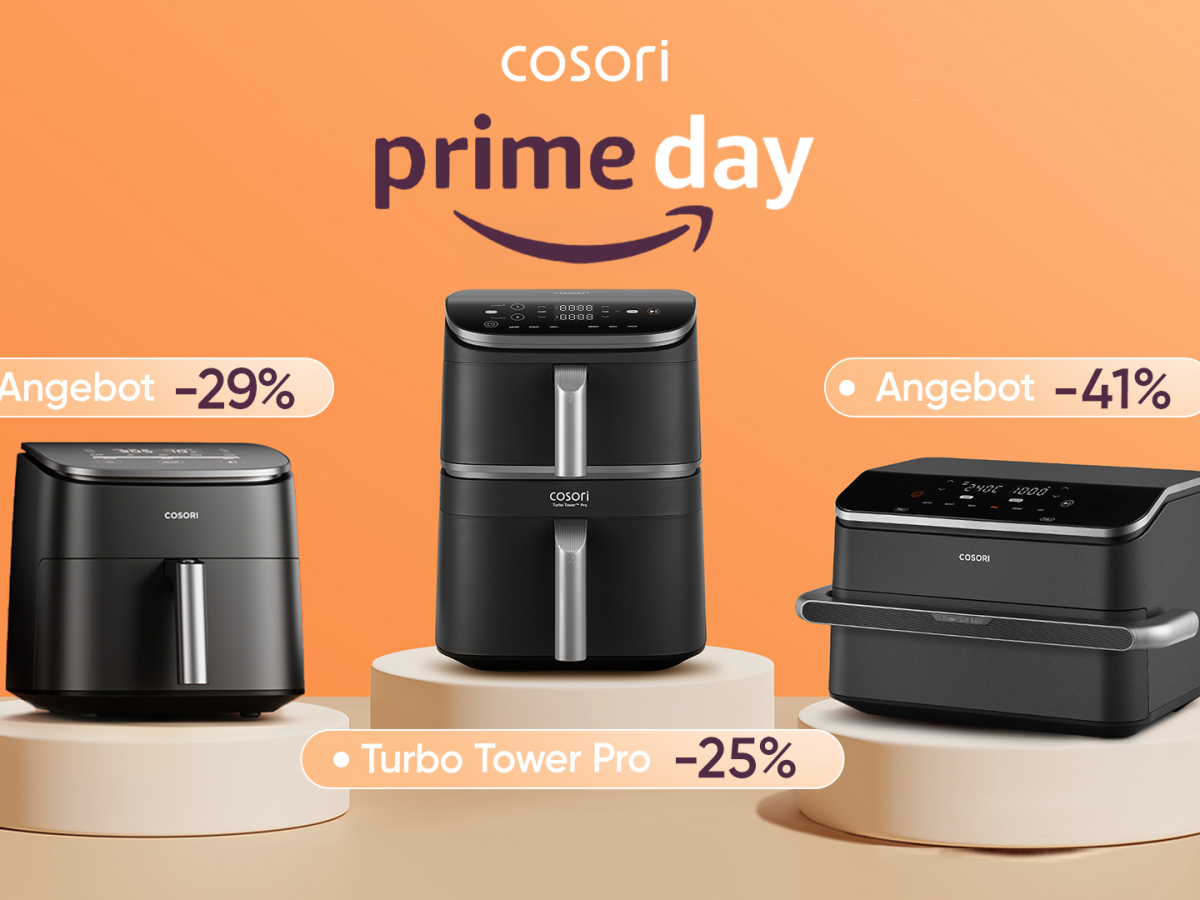 Mid-Year-Sale: Cosori-Heißluftfritteusen bis zu 28 % reduziert bei Amazon